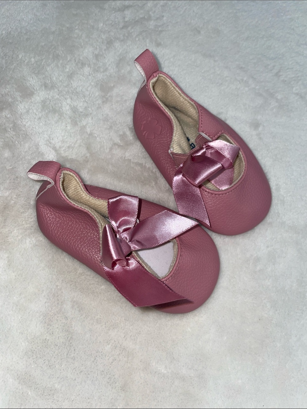 Lucky Brand Girls' Satin Bow Baby Mary Janes in Rose